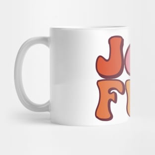 Joyful 70's Bubble Lettering Mug